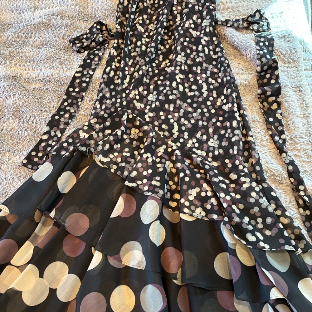 MISA Los Angeles Eliana Polka Dot Halter Midi Dress - Picture 10 of 15